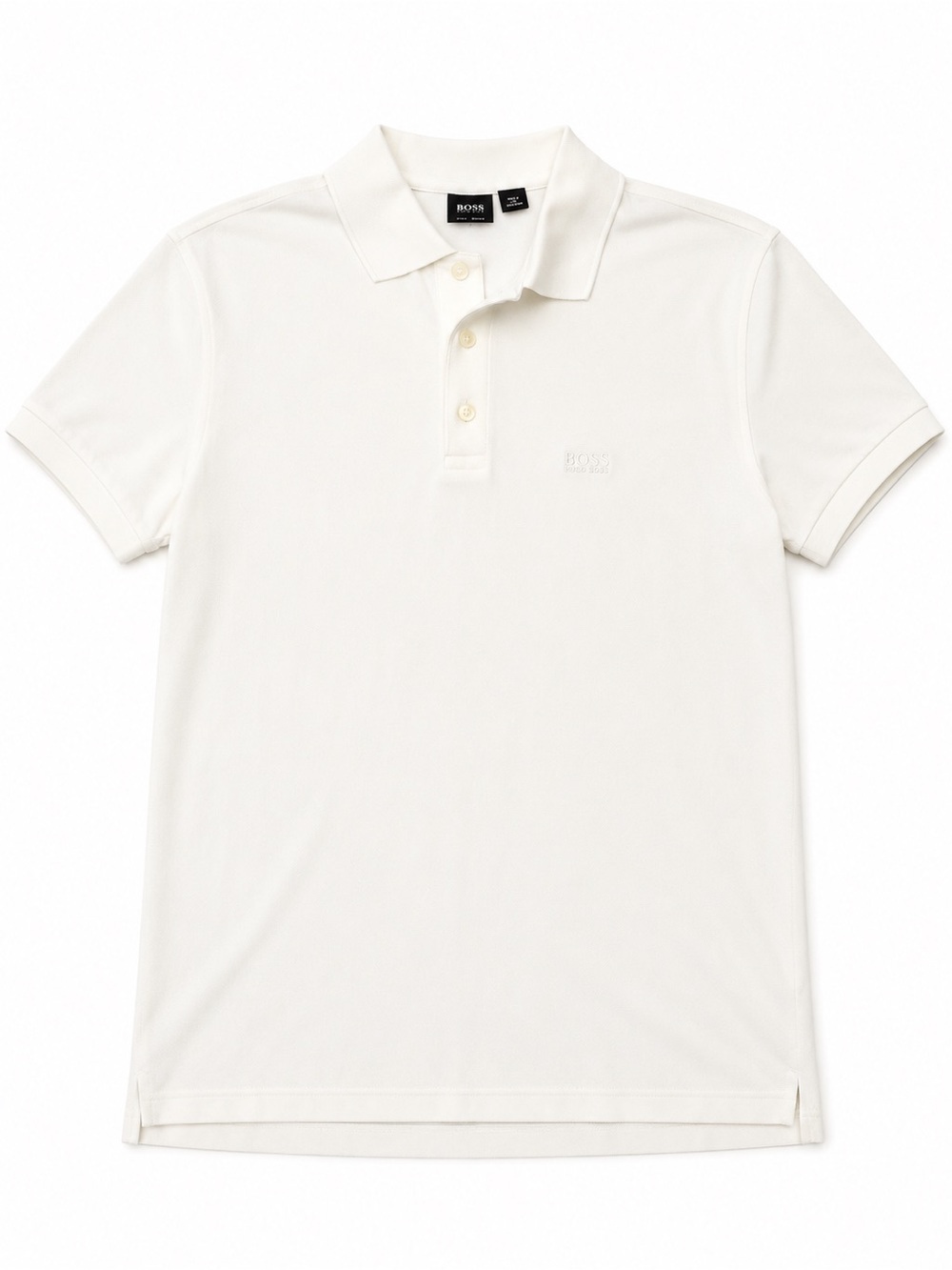 Boss Off-White Short Sleeve Polo